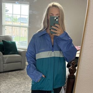 Adidas Women's Two-Tone Blue Utility Jacket